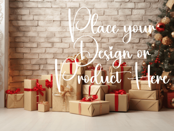 Download Christmas Background for Product Mockups - Mockup Collection