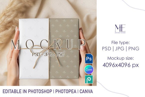 Download Wrapping Paper Mockup PSD Gift Wrap - Mockup Collection