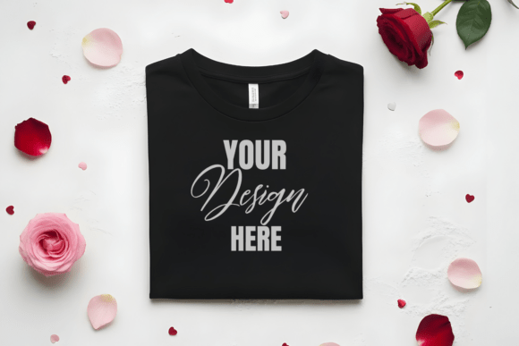 Download Flat Lay Valenitne T-Shirt Mockup - Mockup Collection