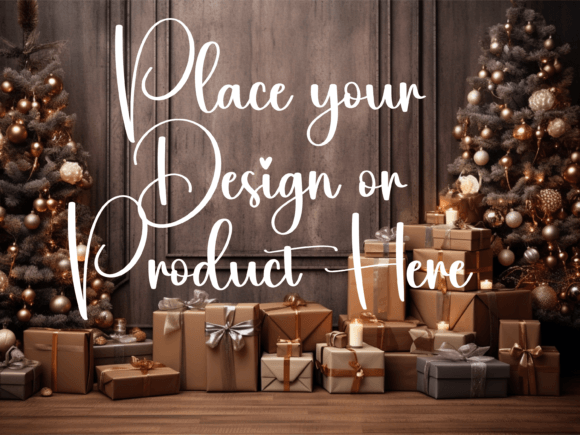 Download Christmas Background for Product Mockups - Mockup Collection